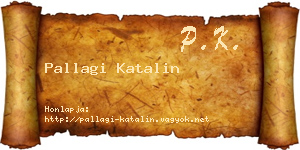 Pallagi Katalin névjegykártya
